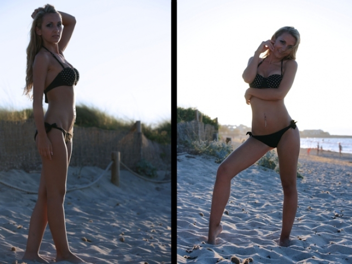 Ein Tag am Strand neigt sich dem Ende