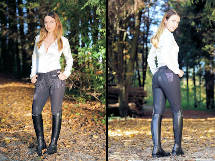 Lederreitstiefel und Reithose