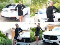 Ein Abendkleid und ein Maserati