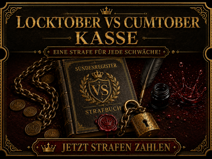 Locktober VS Cumtober Kasse: Eine Strafe für jede Schwäche