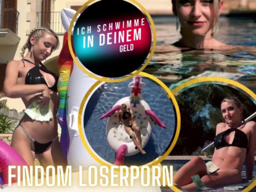 Findom Loserporn: Ich schwimme in deinem Geld